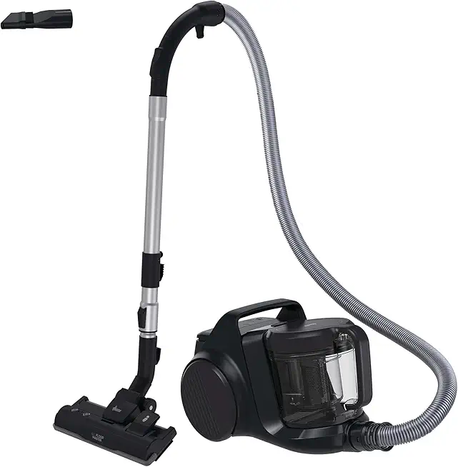 Hoover HP2 leistungsstarker Bodenstaubsauger ohne Beutel für Hartböden & Teppiche, leicht & kompakt, EPA-Staubfilter, 2,5 L Staubbehälter, integriertes Zubehör, 850 W, 10 m Arbeitsradius [HP2Z10A]