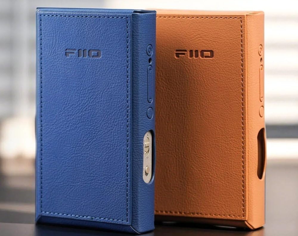 FiiO M21 Titanium Gold + PUレザーケース Brown Leatherette Case for the FiiO M21 DAP (Brown) : Amazon.co.uk