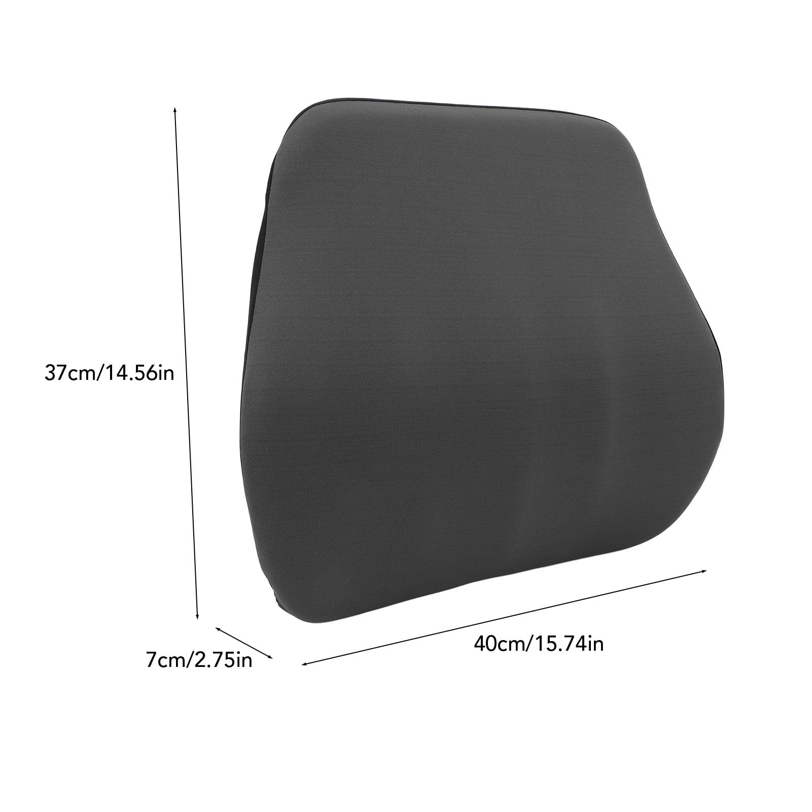 Cuifati Almohada de Apoyo Lumbar, Almohada Lumbar de Espuma Viscoelástica para Silla de Oficina, Asiento de Coche y Silla de Ruedas, Cojín de Respaldo de Coche para Conducir, Respaldo de