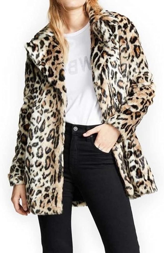 cheetah fluffy jacket