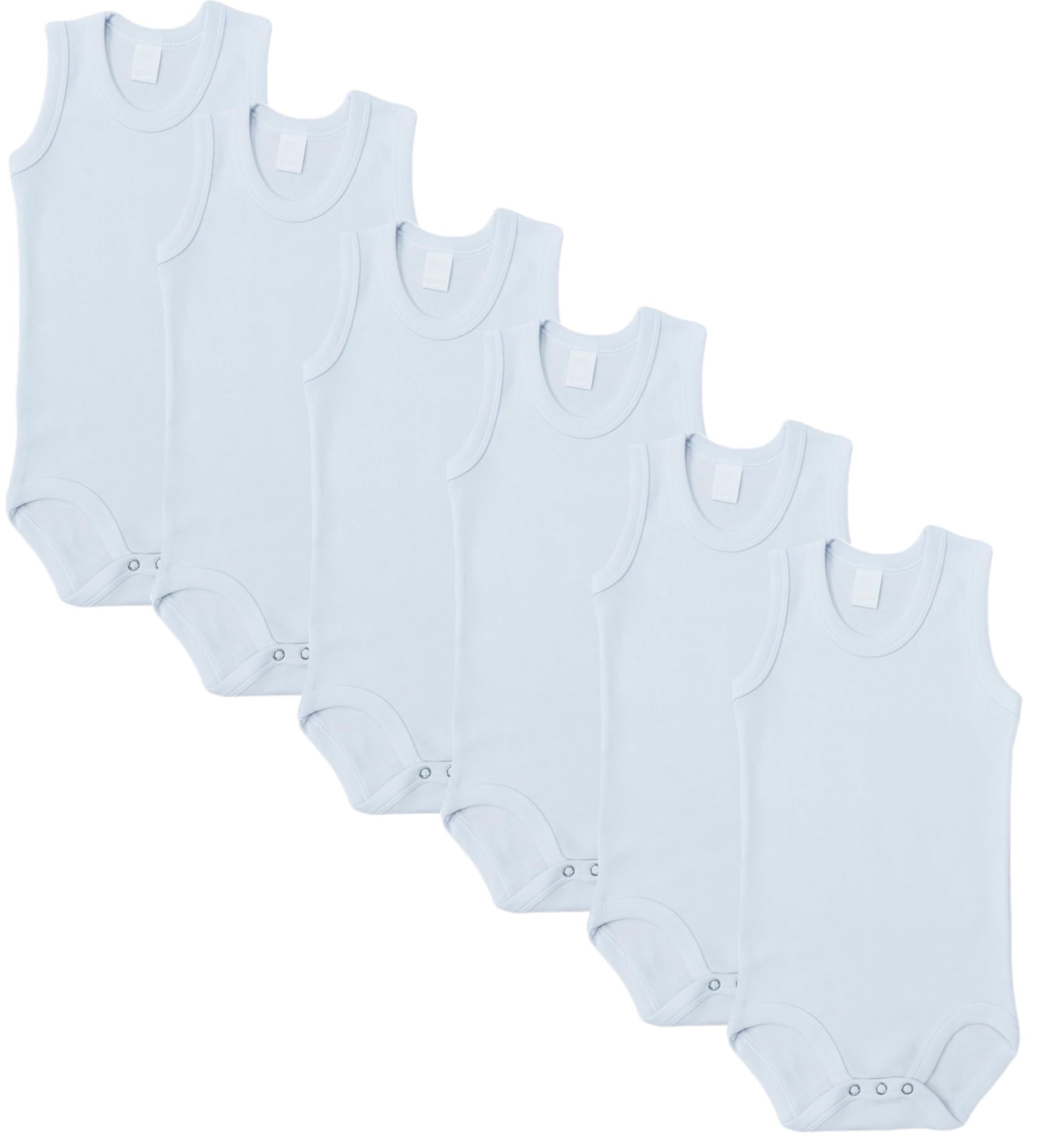 City Rose6-Pieces Bodysuit Onesies barbtoz Baby Boys Underwear Cotton 100% White