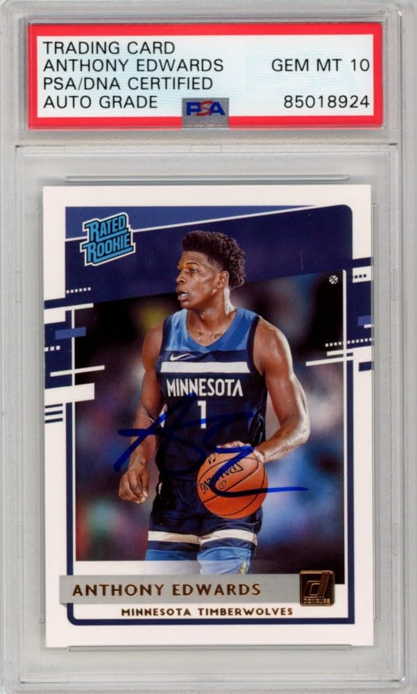 Amazon.com: Anthony Edwards 2020-21 Panini Donruss Autograph
