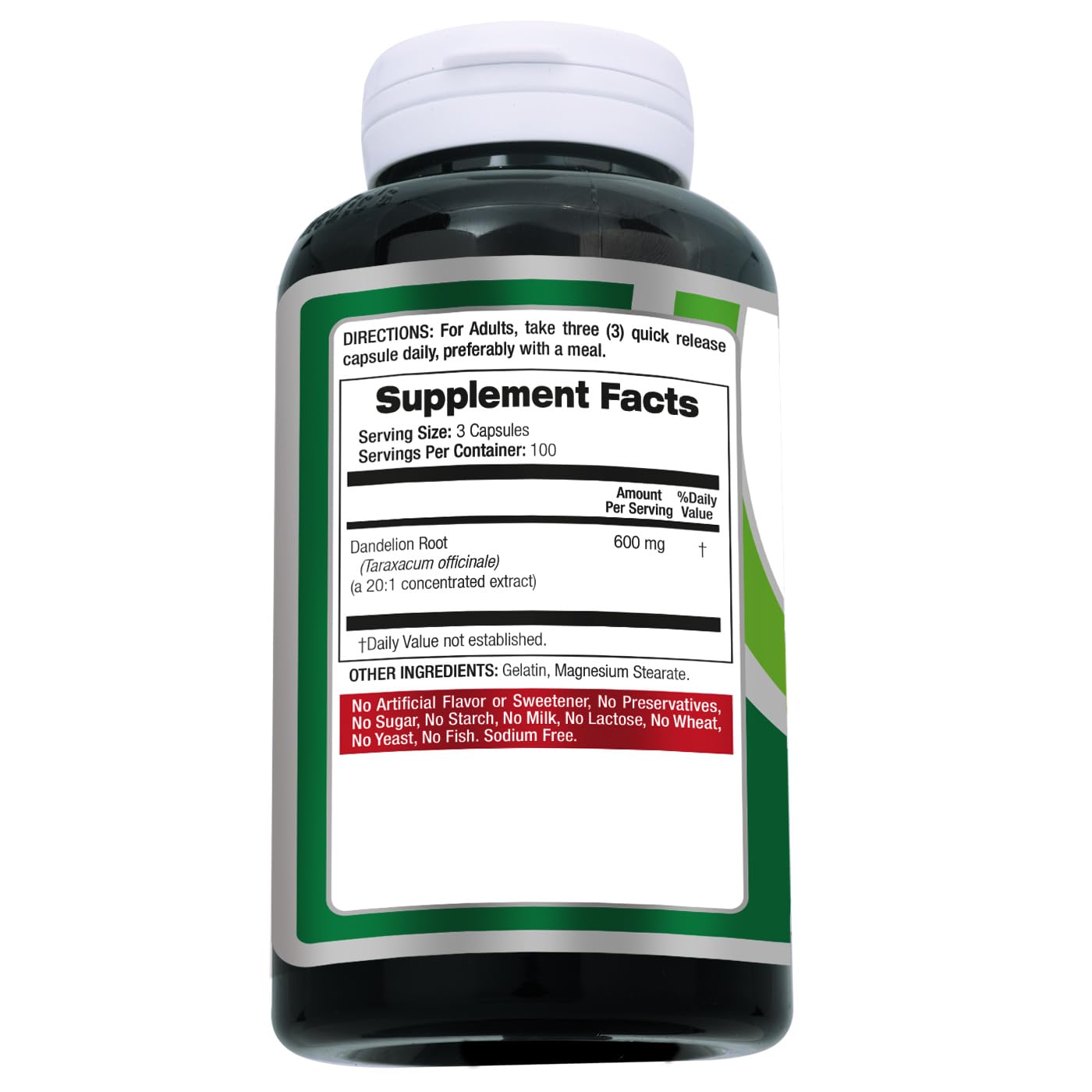 FITO MEDIC'S Dandelion | Dandelion Root Capsules | Dandelion Pills | 300 Capsules | Herbal Supplement — Amazon image 9