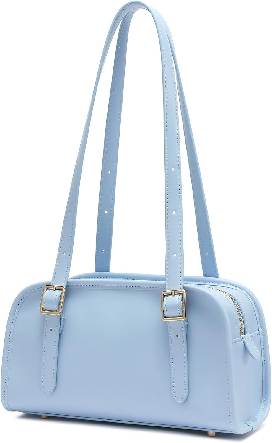 Keyli Swing Zip Shoulder Bag Fashion Purses for Women, Leather Shoulder Handbag Top-Handle Hobo Bags with Adjustable Strap