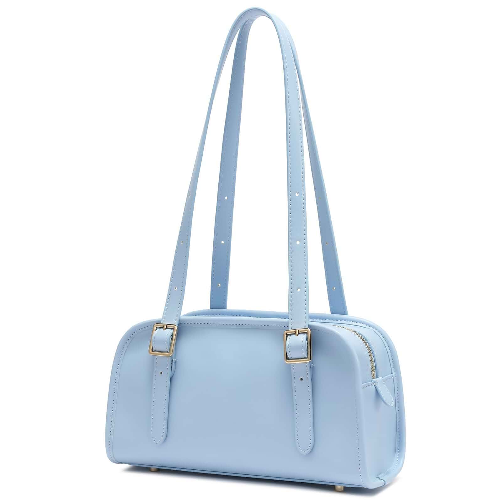 Keyli Swing Zip Shoulder Bag Fashion Purses for Women, Leather Shoulder Handbag Top-Handle Hobo Bags with Adjustable Strap