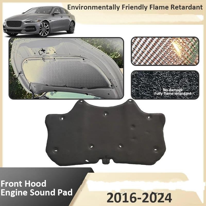 Tapis d'isolation phonique de capot pour rénover votre Jaguar XE