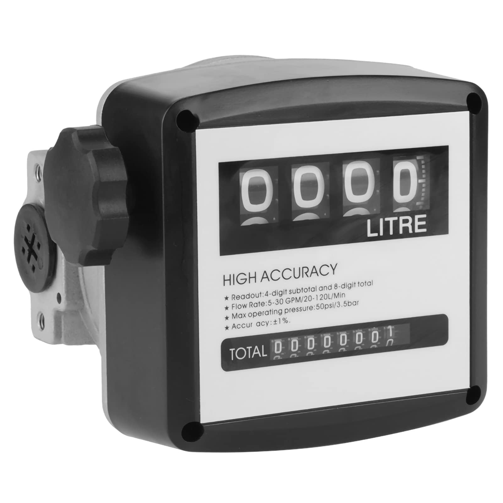 Misuratore di Portata Meccanico Misuratore di Portata per Olio Combustibile per Gasolio 1 Pollice 4 Digitale Ad Alta Precisione Misuratore di Portata Contalitri Gasolio