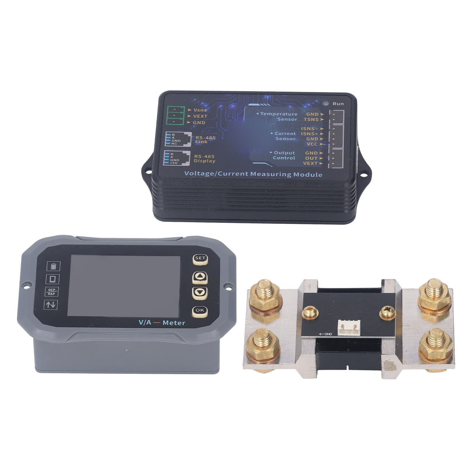 YWBL-WH Batterie Monitor Kupfer ABS Batterieanzeige mit 2-Wege