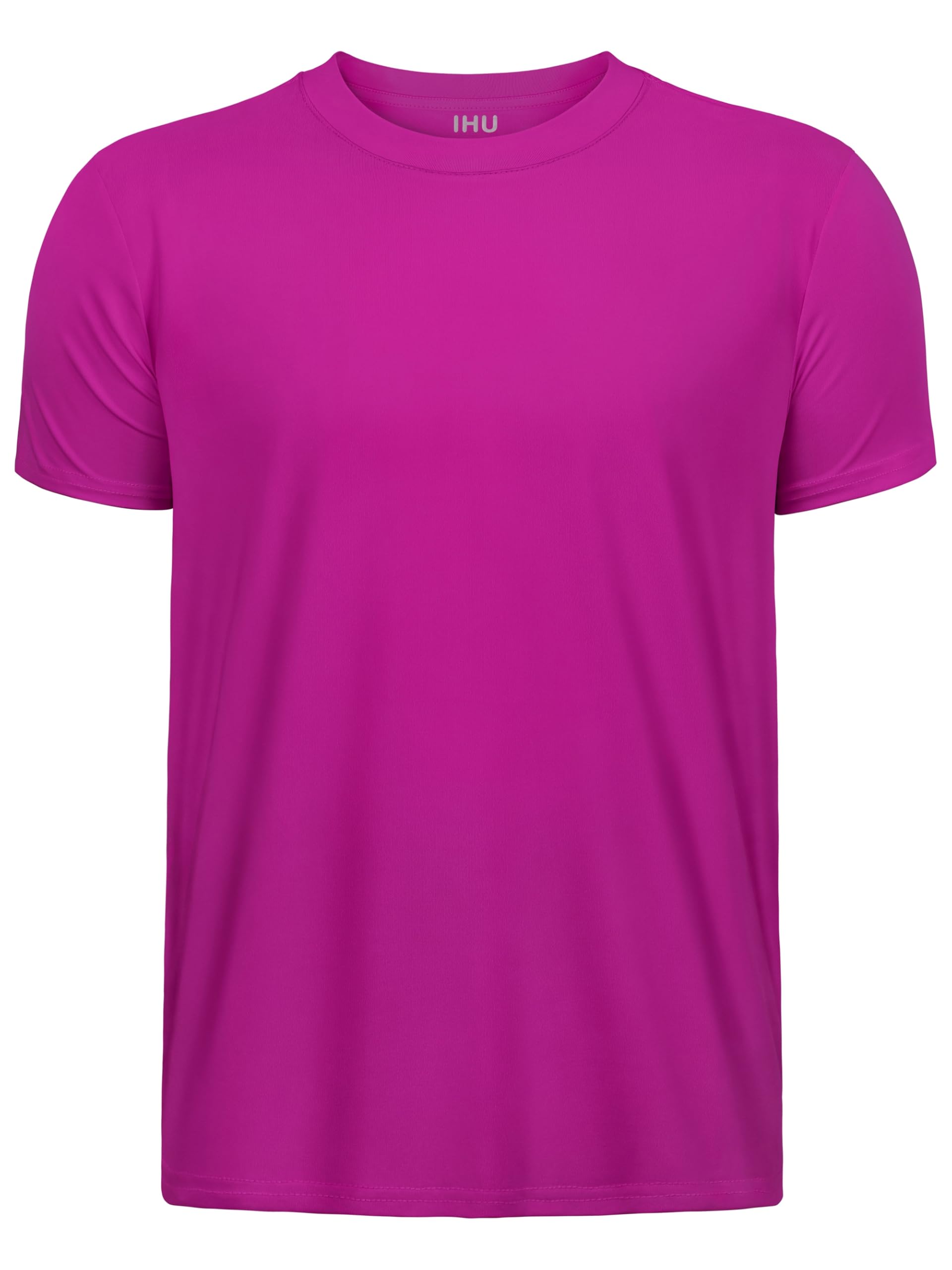 IHU Boys Neon Shirts Dry Fit UPF50+ Kids Short Sleeve Rash Guard for Girls