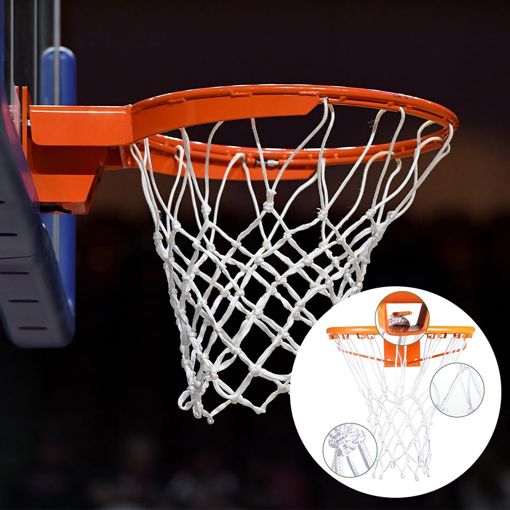 Cerioll Filet De Basketball, Filet pour Panier De Basketball, Taille Standard, Résistant À La Pluie Et Au Soleil, pour Intérieur Et Extérieur
