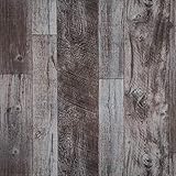 Decoroom Grey Distressed Wood Plank Wallpaper Peel and Stick Rustic Wood Grain Pattern Wall Paper 17