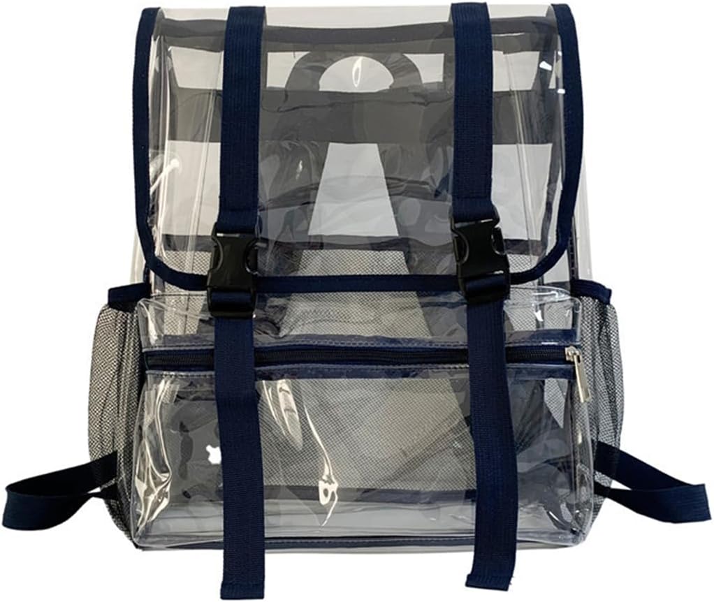 SXLINGDO Clear Backpack Heavy Duty Transparent Book Bag
