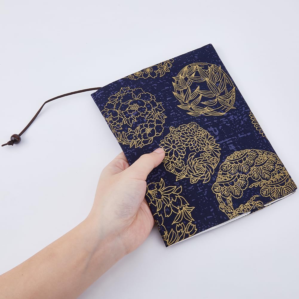 Housse De Livre En Tissu Noir Fait Main - Protection Pour Livres De Poche, Carnets, Agendas, Bibles - Taille Universelle