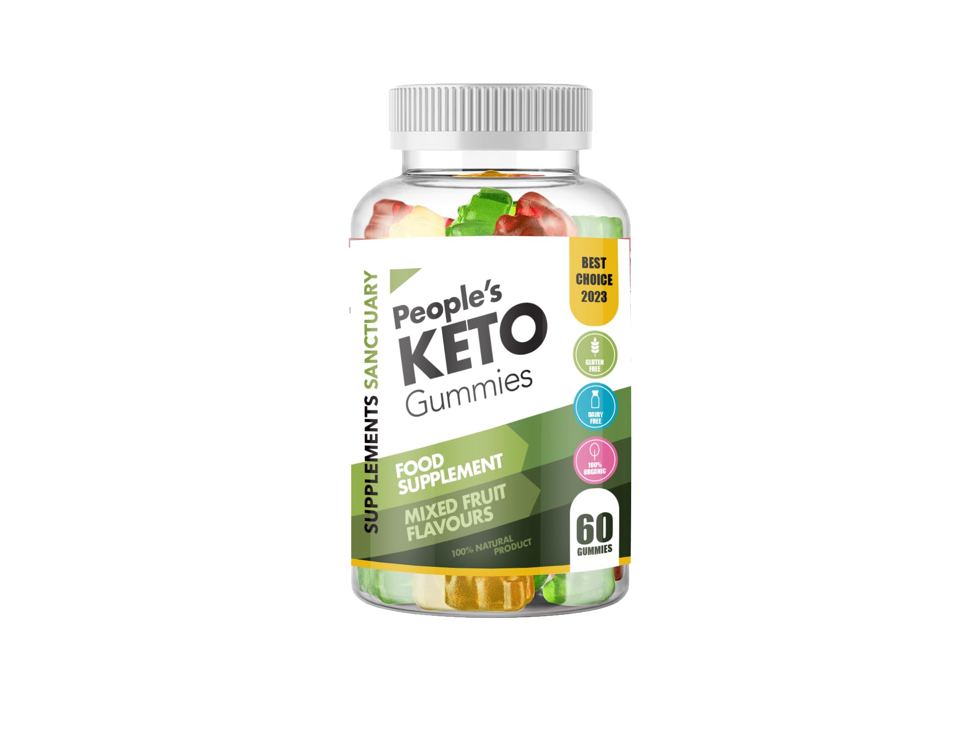 Peoples Keto 60 Mixed Flavour Gummies, Great Taste and Low Sugar