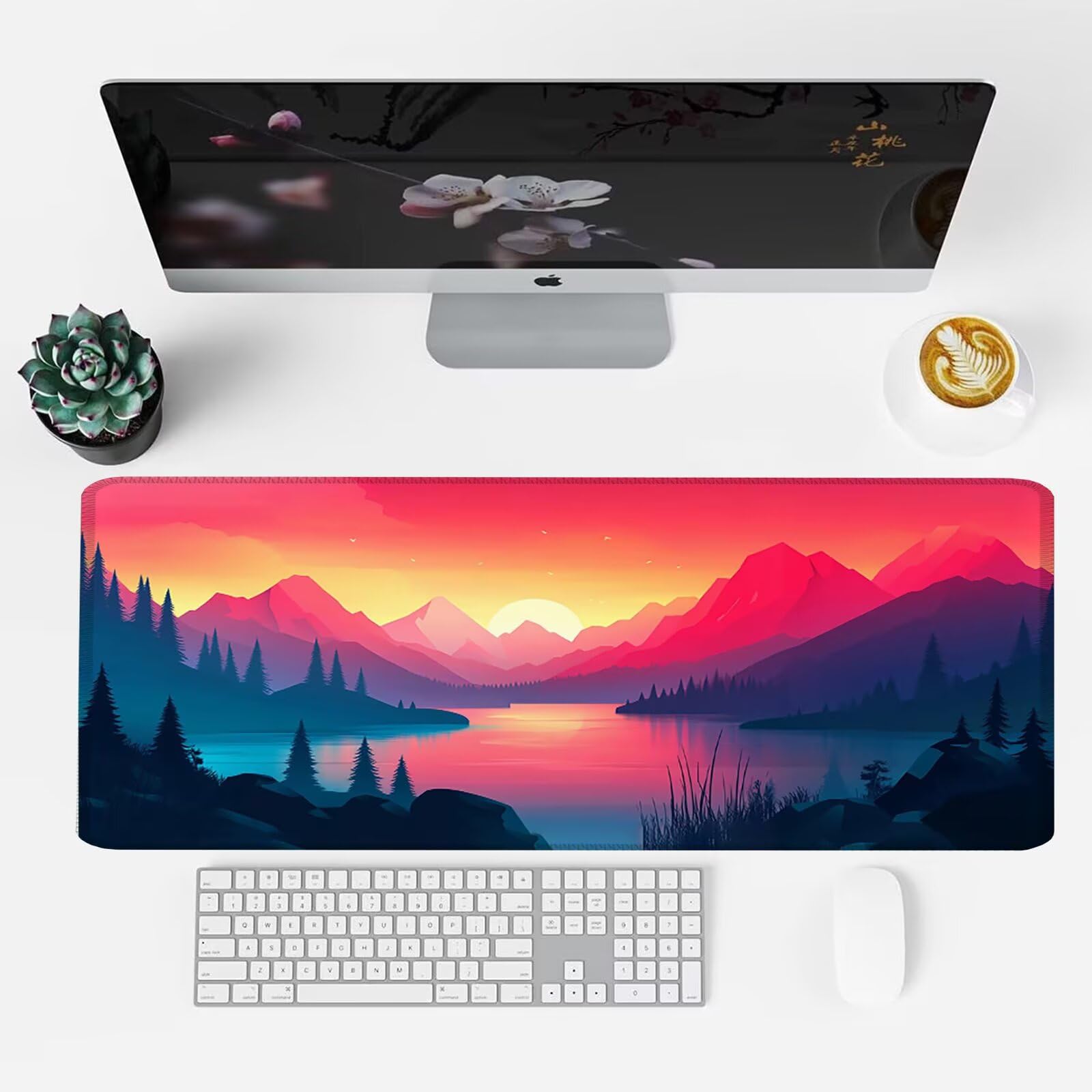 Podkładka pod mysz, podkładka pod mysz XXL 1200 x 600 podkładka pod mysz dla graczy, wodoodporna gumowa podstawa, duża podkładka pod mysz do gier na biurko szyte krawędzie wodoodporna antypoślizgowa