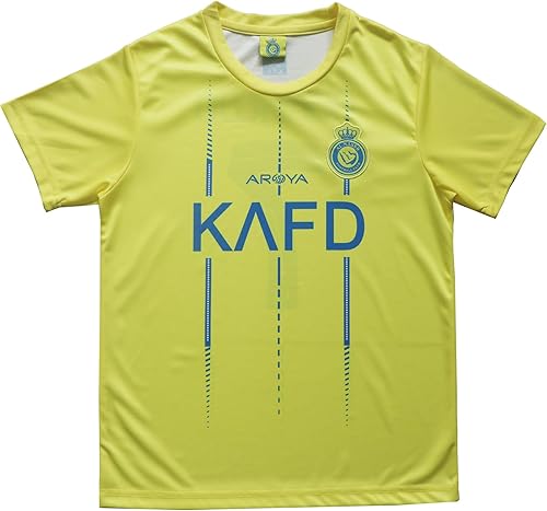 Miniatura 4 de NASSR Riyadh Al RONALDO #7 - Juego de calcetines de fútbol americano para niños 20232024, tallas juveniles