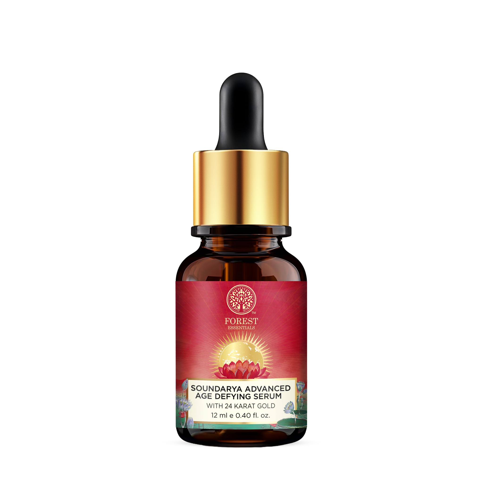 Forest Essentials Soundarya Anti Ageing Serum with 24K Gold | Ayurvedic Face Serum for Clarity, Pigmentation, Firming & Toning the Skin | With Pure Gold & Herbal Extracts