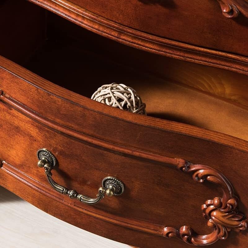 Gabinete de vino de madera estilo europeo con puertas de vidrio miniatura 6