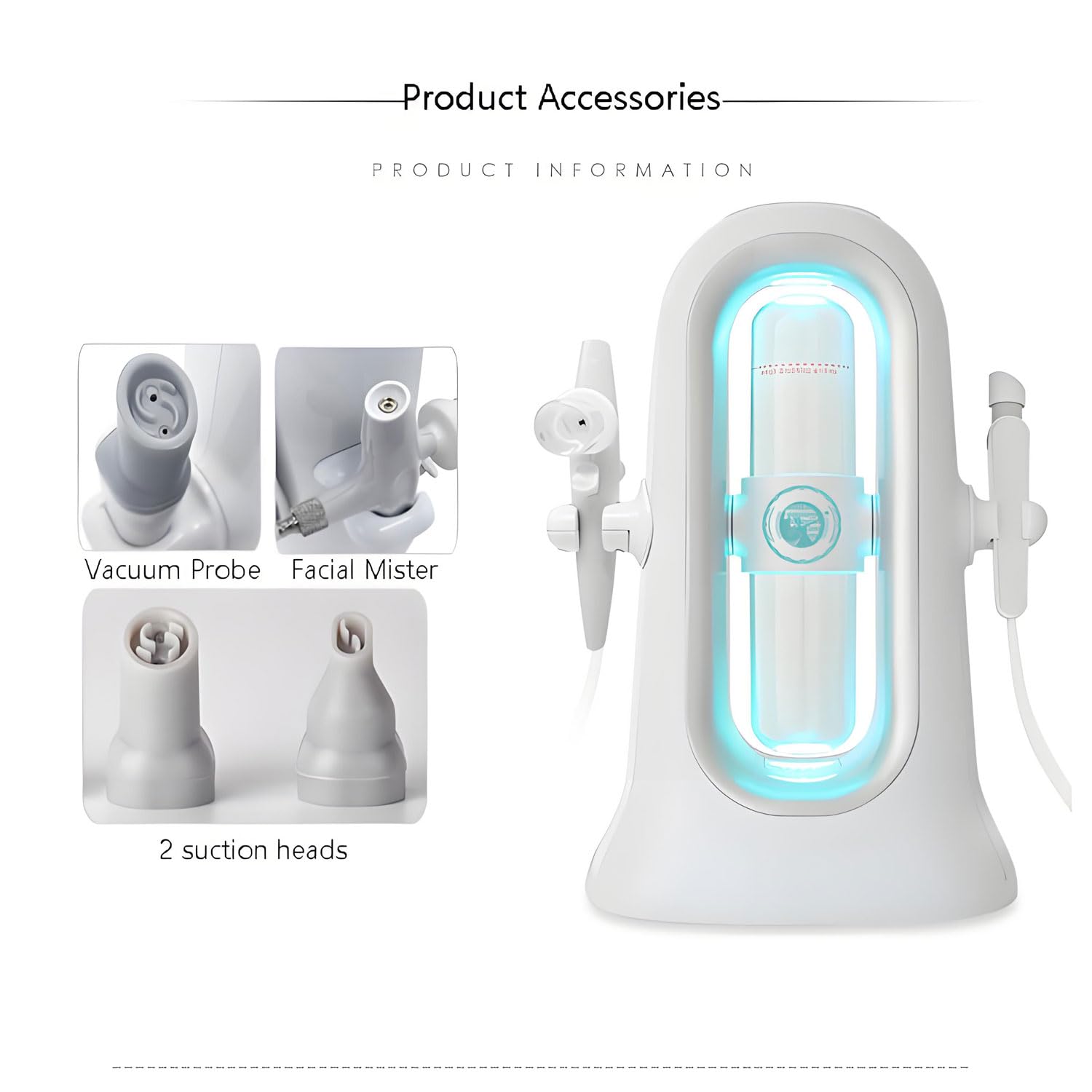 2 In 1 Ossigeno per Viso Spruzzatore di Ossigeno e Aspiratore Punti Neri Vacuum Pulitore dei Pori Pulizia Viso Profonda Macchina di Bellezza, Spruzzatore Facciale Idratante Atomizzazione Nano Mister B