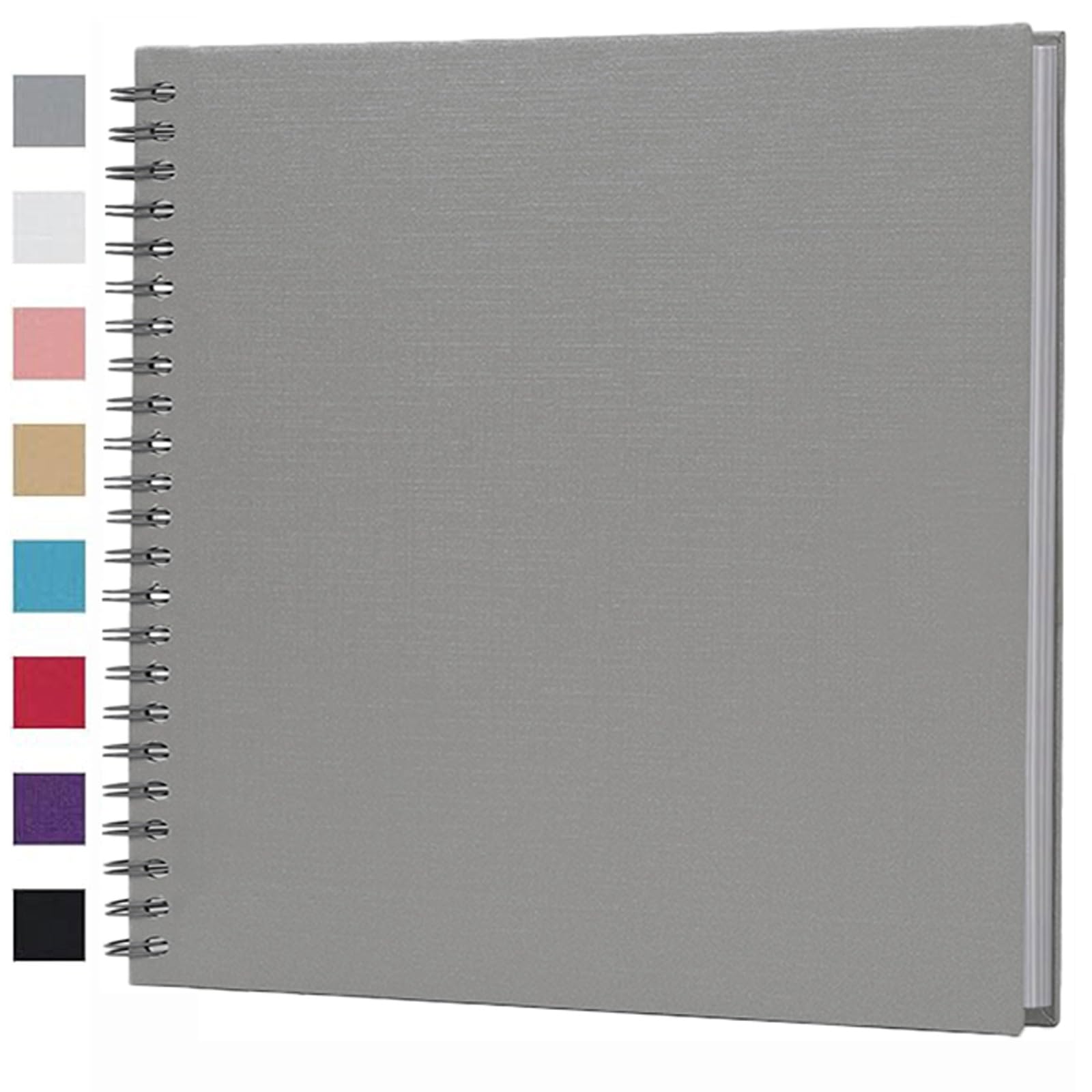 Ponping 31x31 cm DIY Scrapbook Album 40 Pages Hardcover Kraft Paper Scrap Book Photo Albums Memory Book for Wedding and Anniversary Family
