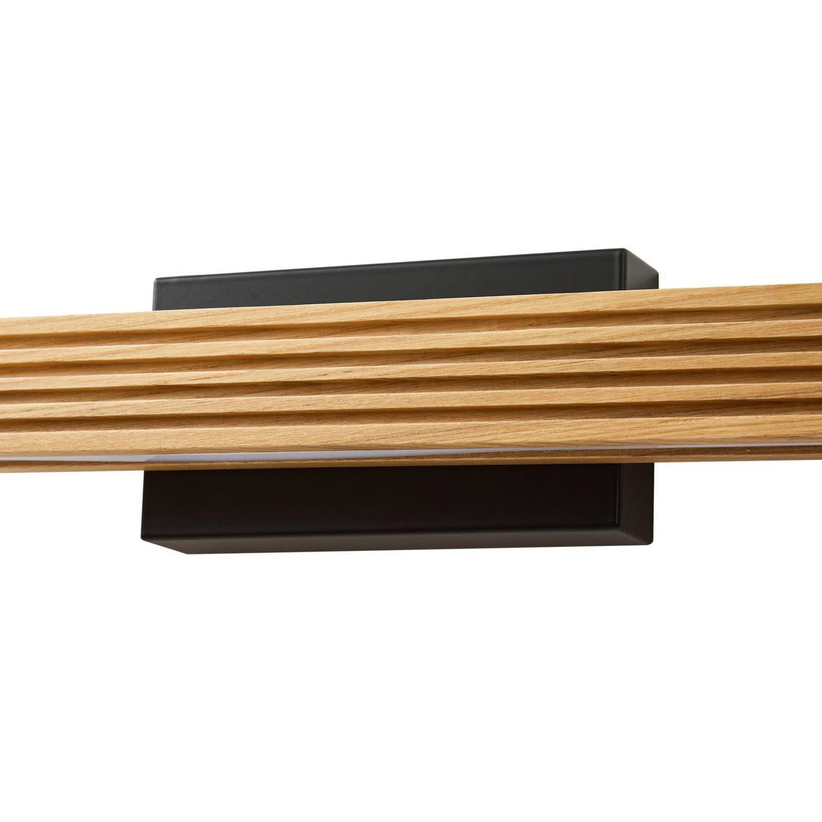 Lucande LED Wandleuchte, Wandlampe Innen Lieske (Modern) aus Holz (1 flammig) - Wandleuchten Wandstrahler Wandbeleuchtung Schlafzimmer/Wohnzimmer Wohnzimmerleuchte