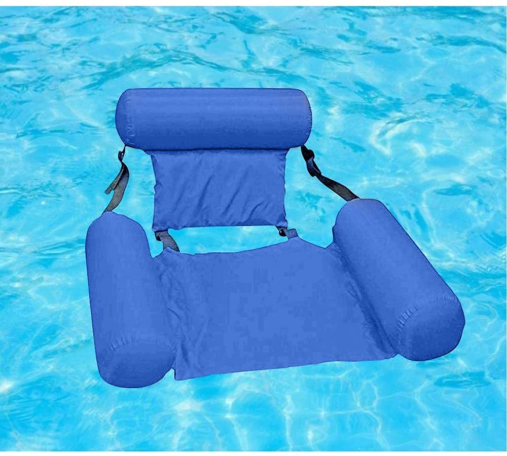 Akszone Inflatable Swimming Floating Chair Pool Float Lounge,Adults Water Chair Lounge, Portable Swimming Pools Hammock Lounge Chair Water Inflatable Floating Bed Sofa