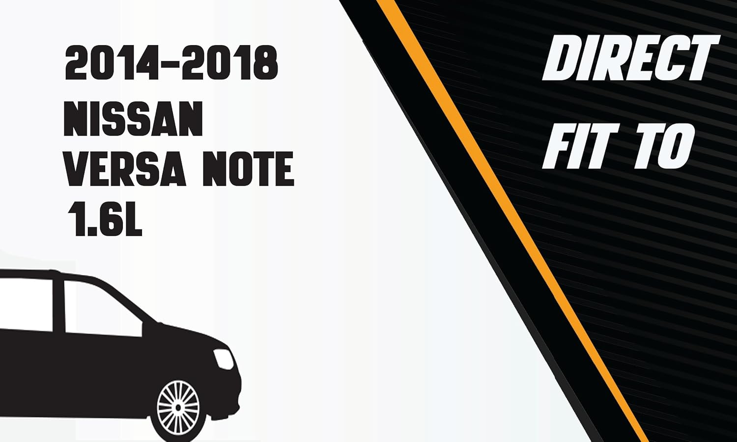 Northeastern Exhaust | Stainless Steel Rear Exhaust Muffler Compatible for Nissan Versa Note 2014-2018 1.6L | Hatchback | Free Gasket Included | Automotive Replacement Part