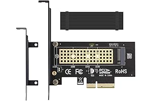 M.2 NVME PCIe 3.0 x4 Adapter with Aluminum Heatsink Solution