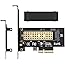 M.2 NVME to PCIe 3.0 x4 Adapter with Aluminum Heatsink Solution