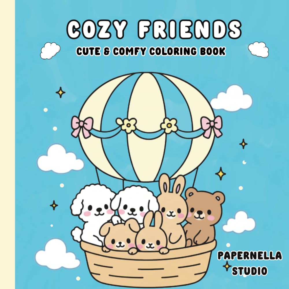 Cozy Friends Coloring Book for Kids: Cute & Comfy Animals, Friendship Scenes, and Cozy Moments to Color for Little Hands