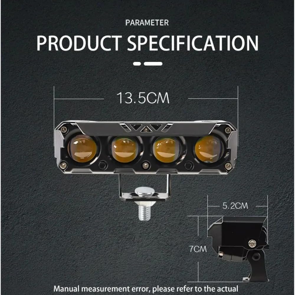 フェラーリ　スタンドライト Autozap 4 Lens LED Fog Light Mini Driving DRL Spotlight Premium
