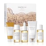 SKIN1004 Madagascar Centella Travel Kit, Toner, Ampoule, Soothing Cream, Cleansing Oil, Ampoule Foam, Basic Skincare Trial Kit Box , Gift Sets for Mom, Women & Mothers Day, Compact Size