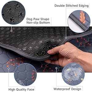 Washable Pee Pads for Dogs - 2-Pack Thick Heavy Absorbency Reusable Pee Pads Prevent Leakage Non-Slip, Waterproof Pet Training Pads for Puppy Playpen, Crate, Whelping Box, Potty Training, Grey Washable Pee Pads for Dogs 2 Pack Thick Heavy Absorbency Reusable Pee Pads Prevent Leakage Non Slip Waterproof Pet Training Pads for Puppy Playpen Crate Whelping Box Potty Training Grey