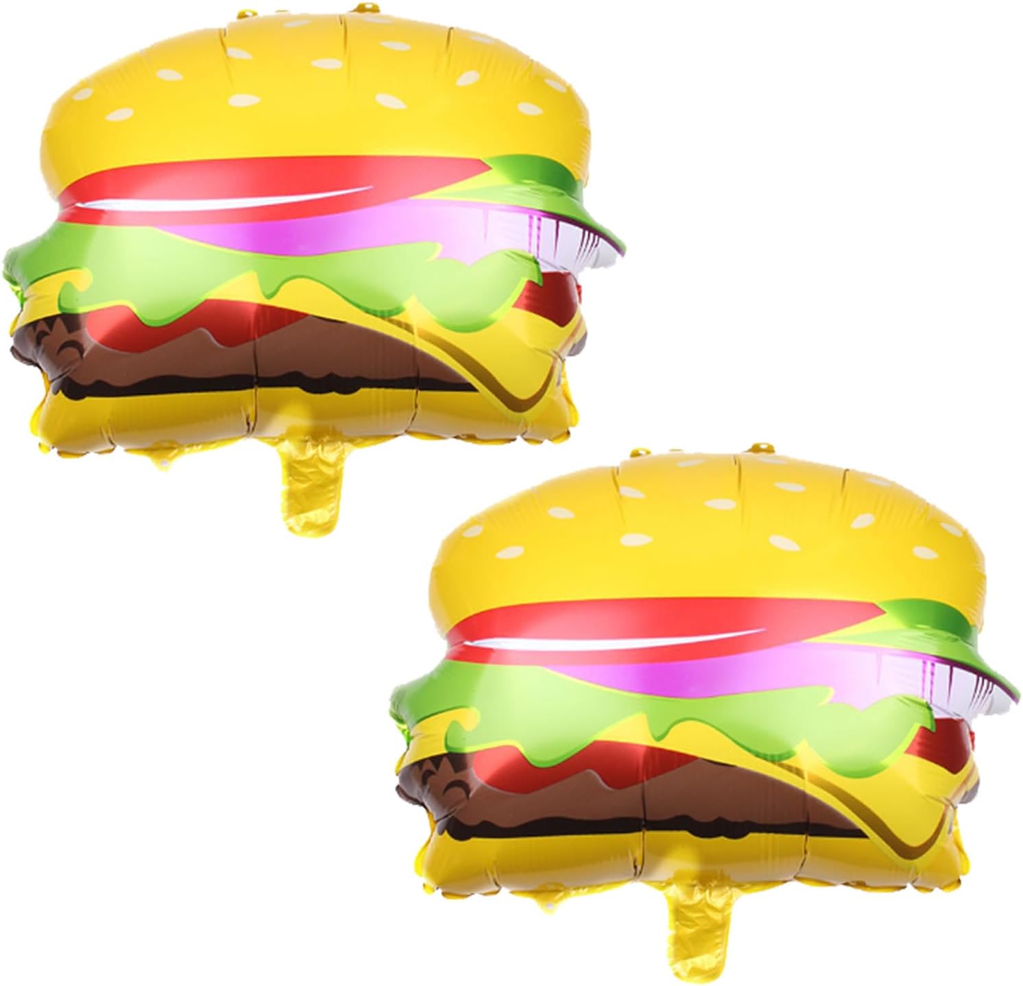 IEBQ 2pcs Foil Balloons Hamburger Balloons Party Events Birthday Baby Shower Wedding