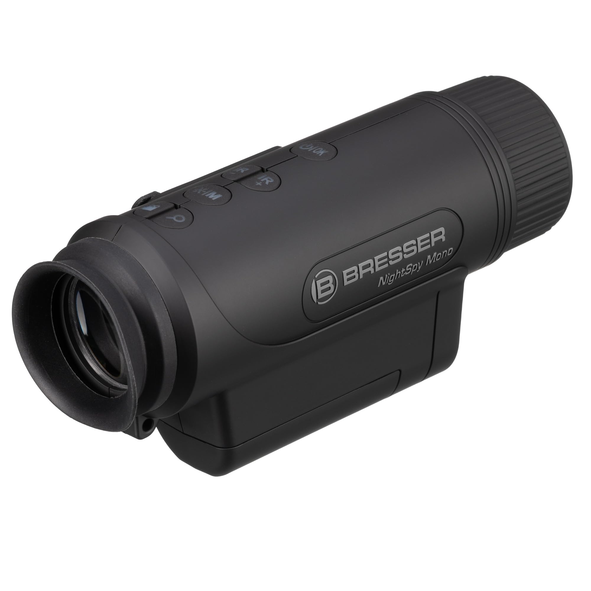 Bresser NightSpy Mono Nachtsichtgerät Digital mit IR-Beleuchtung & Kamera | 2X optische Vergrößerung, 100m Nachtsicht-Reichweite | inkl. Akku & Tasche