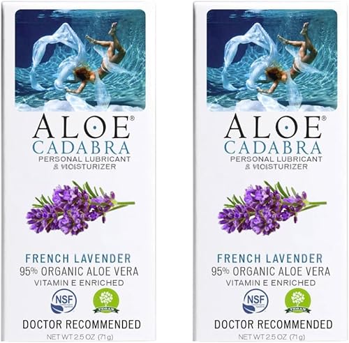 Lubricante orgánico Aloe Cadabra, natural, 2.5 onzas., 2
