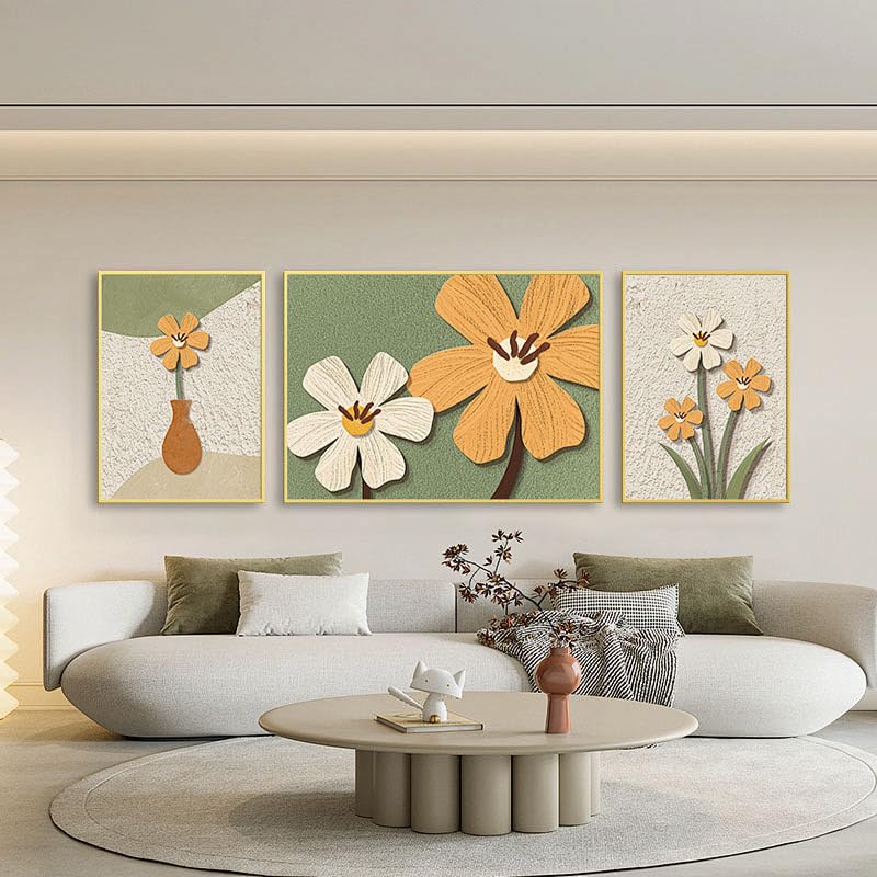 Image of Canvas Floater Frames for Canvas Art 0.8inch Depth Frames for Canvas Painting Floating Frame Plastic Floater Frame for Canvas Prints (Gold, 8 x 10 inch)
