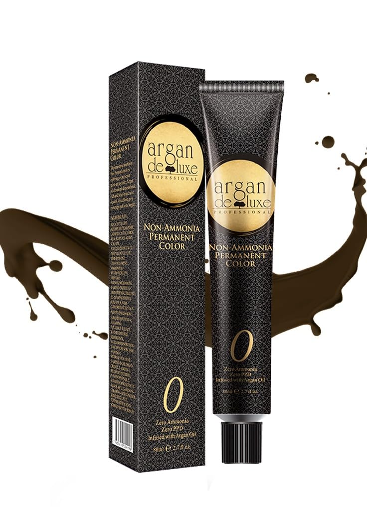 Developer Ammonia Free Hair Permanent Color Kit | Long Lasting | Suits All Hair Types, No Strong Smells (5/0 Light Brown)