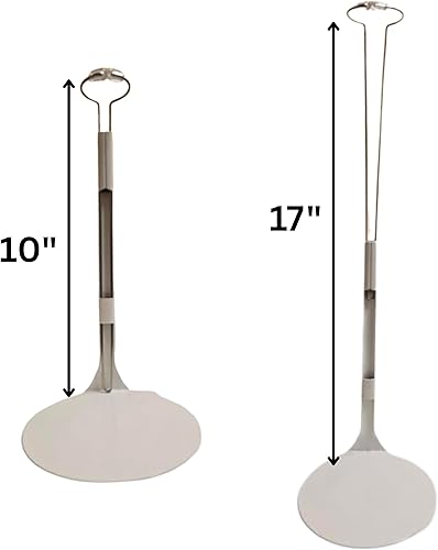 Miniatura 2 de BANBERRY DESIGNS Juego de 4 soportes de metal blanco y vinilo para muñecas y figuras de 10 a 21 pulgadas de alto, cada soporte se expande de 10 a 17