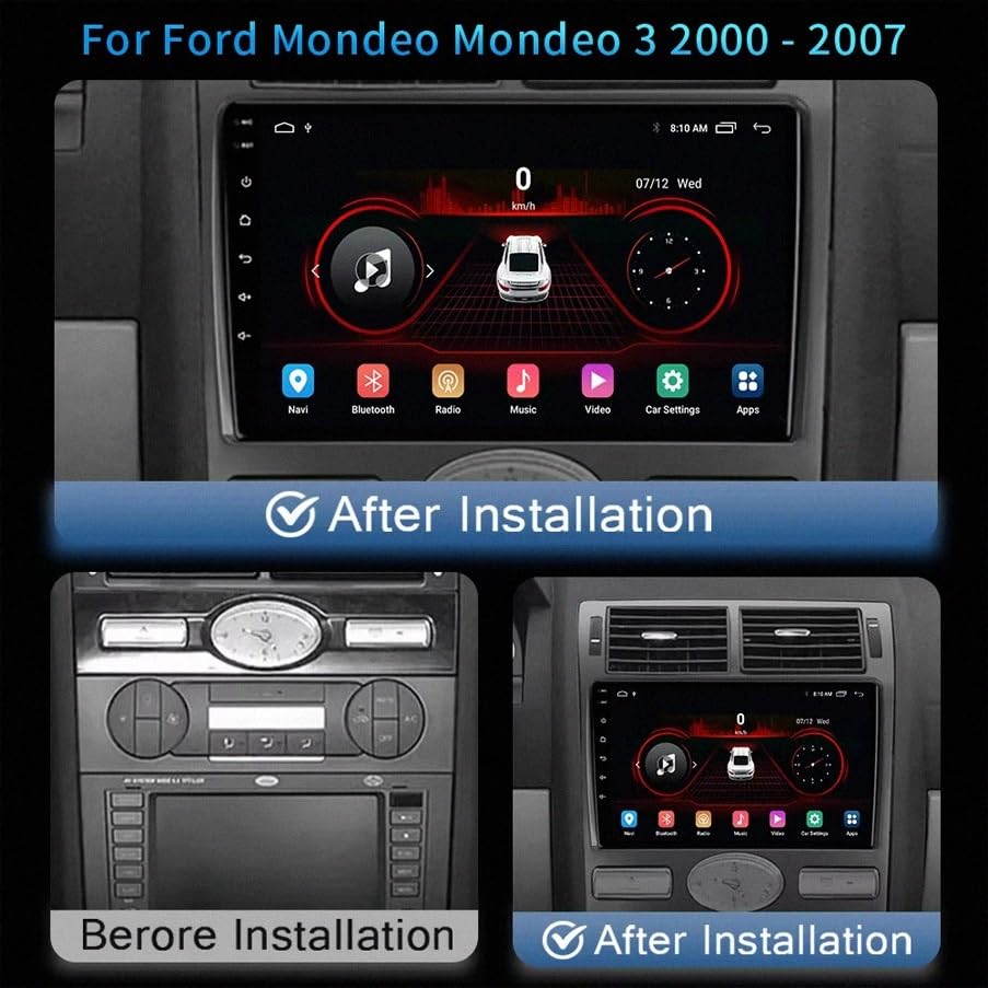 Radio de coche 2 DIN para Honda Stream 2001-2004 con Android Auto y Bluetooth 2