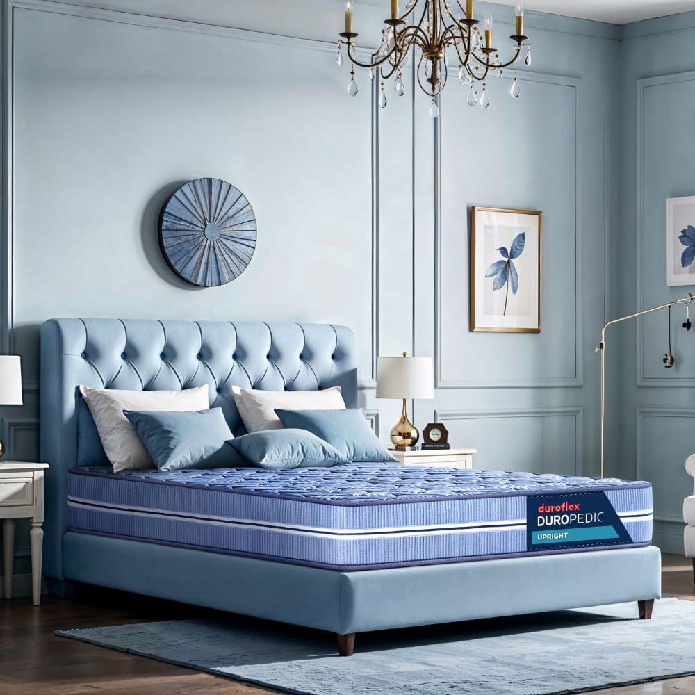 duroflex Up Right - Duropedic with Doctor Recommended |5 Zone Dual Density Orthopedic Support Layer |5 Inch Queen Size PU Bonded Foam Mattress, (72x60x5 Inch)-image-44
