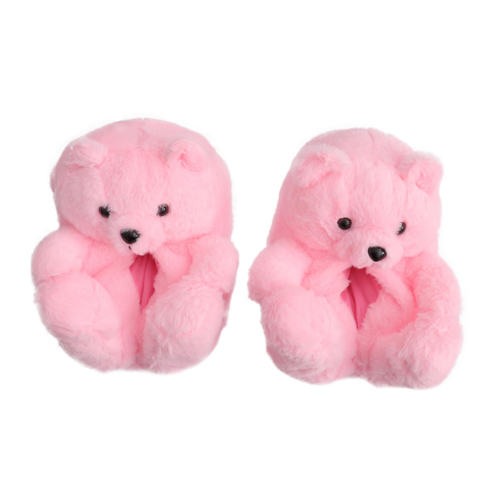 Holibanna Pantofole a Forma Di Orsacchiotto Calda Pantofola Da Morbide Pantofole Adorabili Da Donna Femminili Invernali Pelose Brown Peluche
