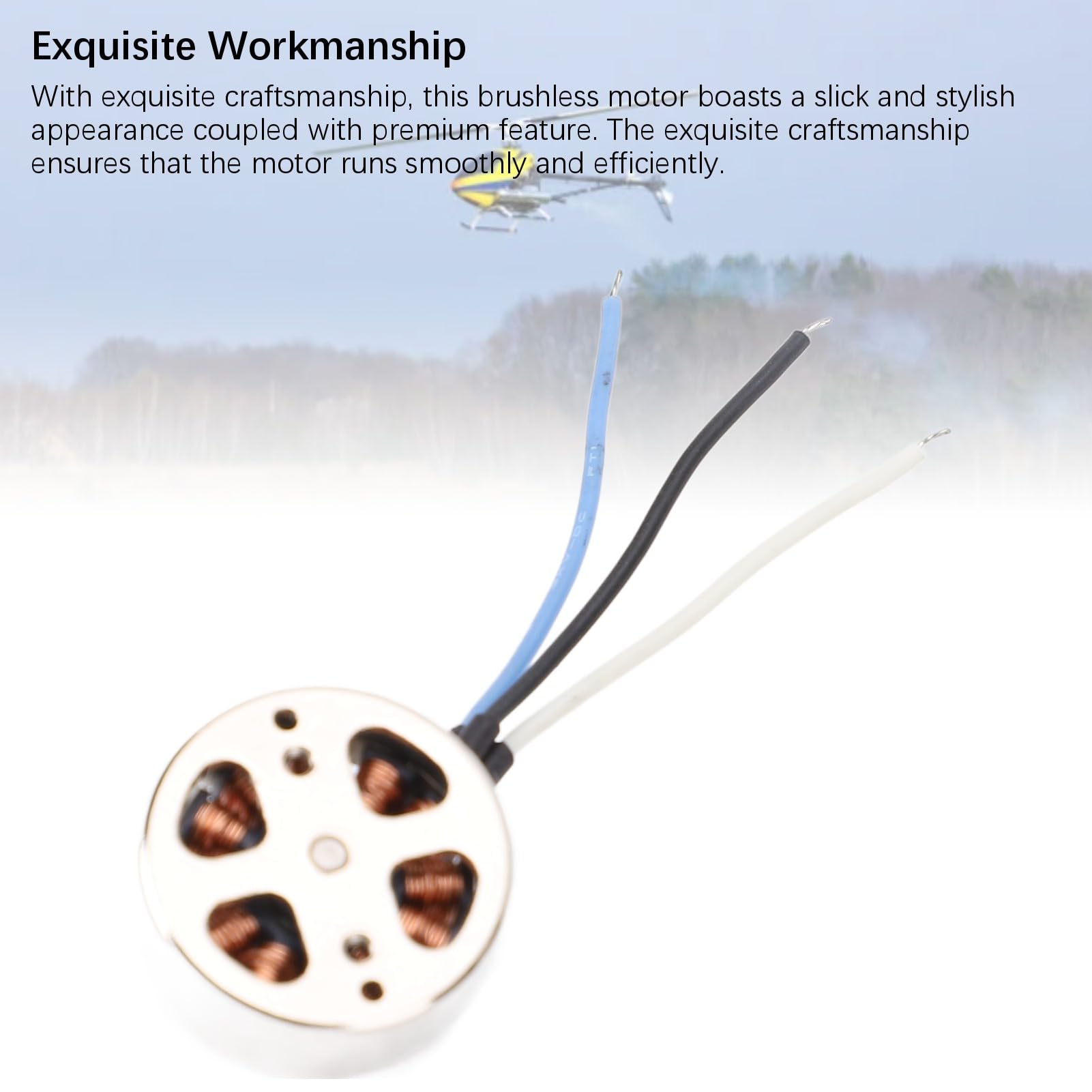 Tbest Drone Brushless Motor, Professional 1503 3.7V RC Electric Brushless Motor For Drone Propeller Accessory - Image 3