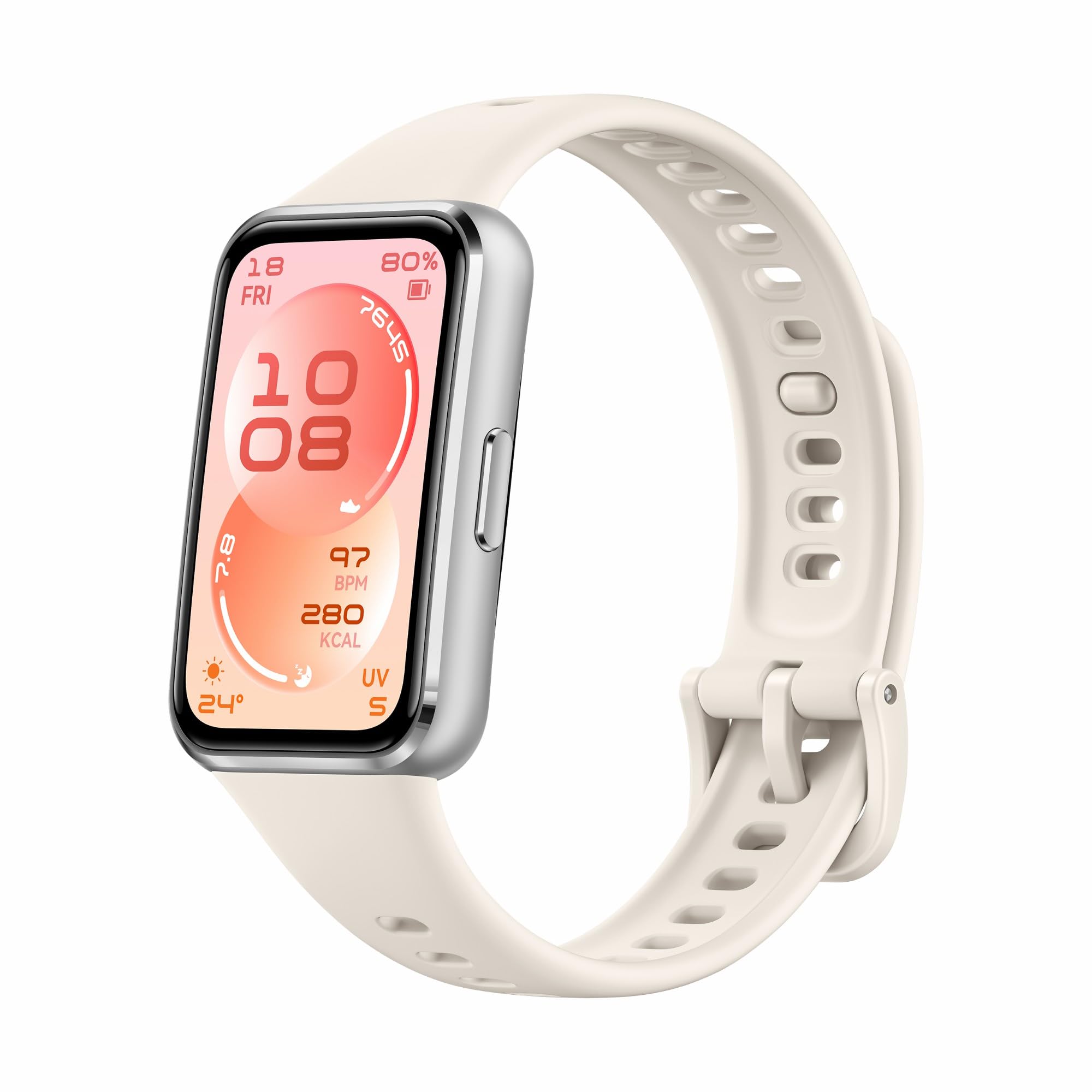 HUAWEI Band 11 Smartwatch, 1,62″ AMOLED 1500 Nits, Rastreador de Actividad, Frecuencia Cardíaca y SPO₂, hasta 14 Días Autonomía, Bienestar Emocional, Resistencia Agua, Bluetooth, Android & iOS,Blanco
