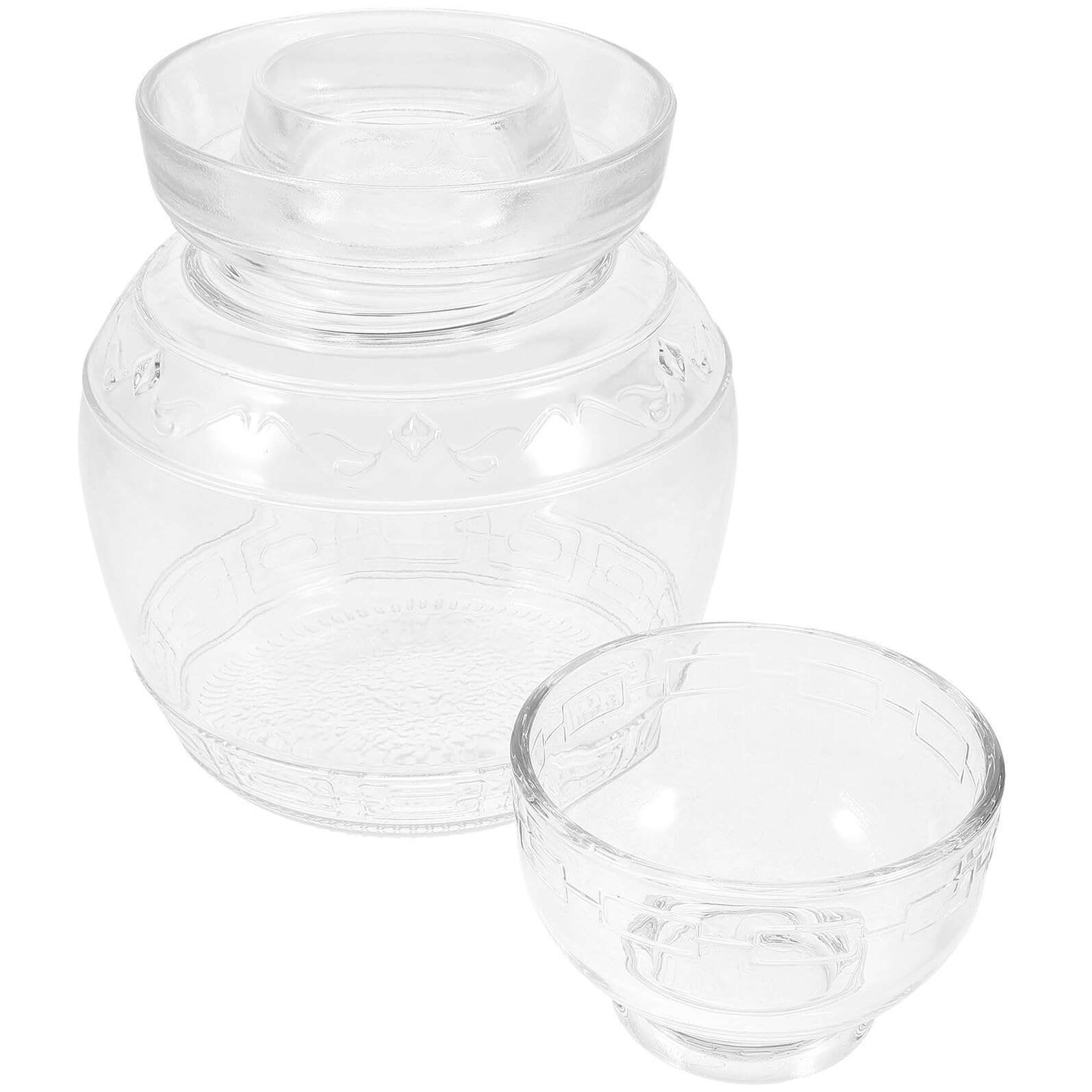 LIFKOME Tarro Cocina de Vidrio Transparente Fermentación