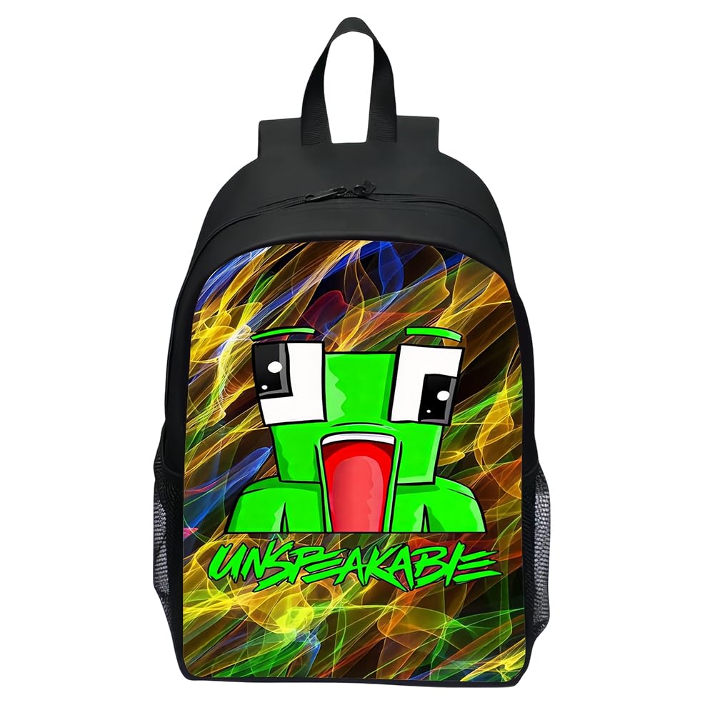 Zpsospz Boys Black Anime Backpack Kids Backpacks, Unspeak School Backpack, Lightweight Waterproof Laptop Bag For Girls, Durable Bookbag For Travel & Student (4)