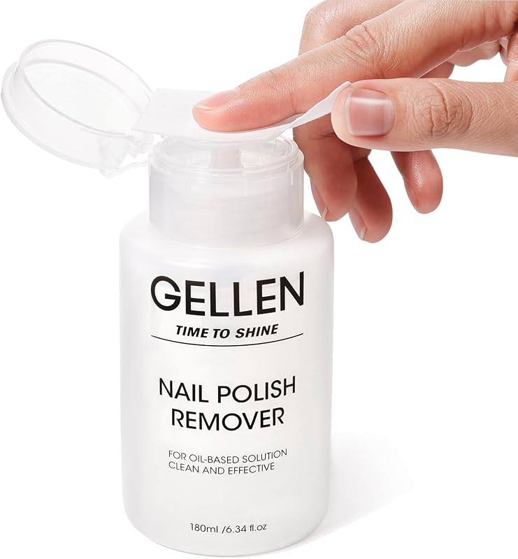 Nail Polish Remover, Non Acetone, for Quick Dry Polish, Pump Head | Gentle & Toxin-free Liquid Formula, 10s Ultra-Powerful Quick Fingernail Polish Remover, No Drying Nails, 6.09 Fl Oz