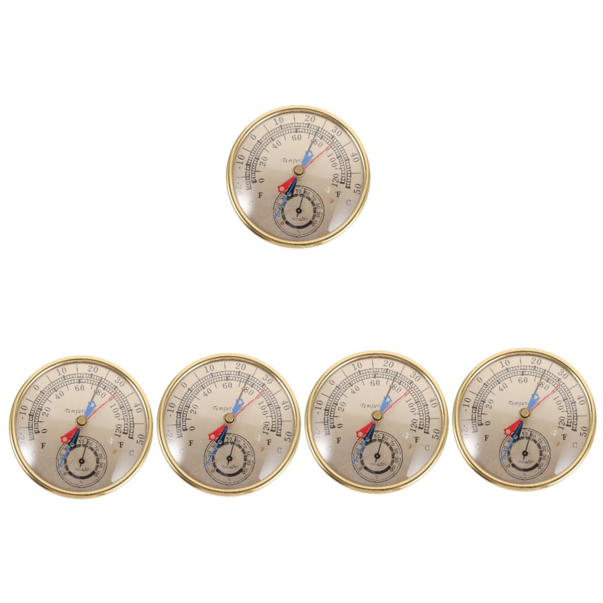 BESPORTBLE 5Pcs Thermohygromètre Maximum Et Minimum Thermomètre Hygromètre Station Météo Domestique Mural Sans Fil Température Thermostat