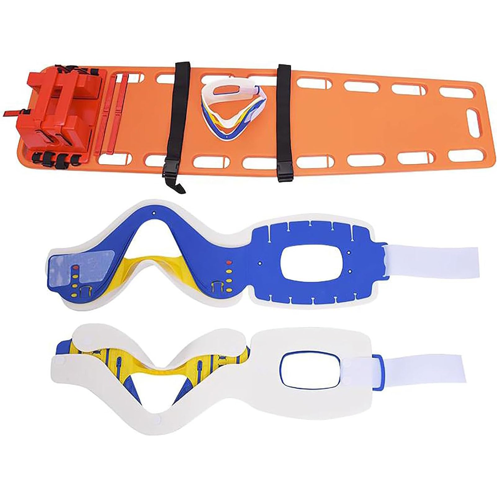 Emergency Medical Stretcher, Water Floating Lifesaving Stretcher Pool Life Board with Fixed Strap, Swimming Pool Rescue Stretcher Spinal Immobilization, for Hospital, Clinic, Home, Ambulance