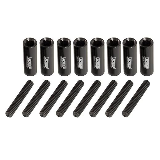 Joes Racing Products 34349 Aluminum Valve Cover Nut Kit with Studs 1/4-20, 8 Pack